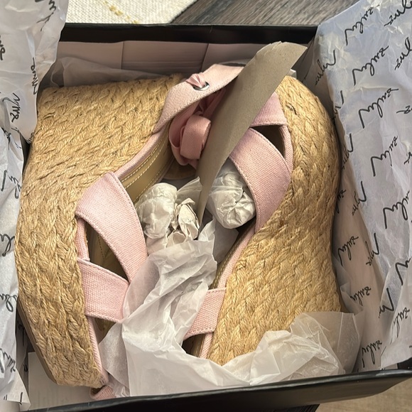 Lulus Pink and Tan Espadrille Wedges - Picture 5 of 6